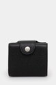 A.P.C. leather wallet Trifold Charles plain black PXBLH.H63593.LZZ