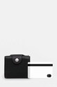 A.P.C. portfel skórzany Trifold Charles PXBLH.H63593.LZZ czarny