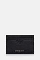 Michael Kors carcasa din piele husă de card negru 39F4LHDD0L