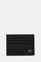 Кожаный ремень и чехол для карт Calvin Klein чёрный K50K512541