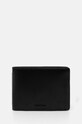Calvin Klein portfel skórzany skóra licowa czarny K50K512262