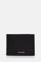 Кожен портфейл Calvin Klein гладка кожа черен K50K512314