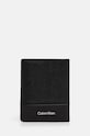 Calvin Klein portafoglio in pelle pelle fiore nero K50K512316