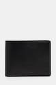 Calvin Klein portfel skórzany skóra licowa czarny K50K512489