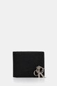 Calvin Klein Jeans portofel de piele + breloc piele negru K50K512101
