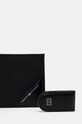 Kožená peněženka Tommy Hilfiger černá AM0AM12791