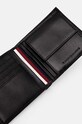 Kožená peňaženka Tommy Hilfiger čierna AM0AM12762
