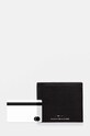 Kožená peňaženka Tommy Hilfiger AM0AM12762 čierna