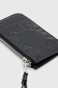 Kožená peněženka AllSaints ISAMU černá M168XB