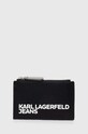 Karl Lagerfeld Jeans etui na klucze Planet friendly czarny 245J3203