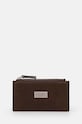 Kožená peněženka MM6 Maison Margiela přírodní kůže hnědá SA5UI0016.P7179