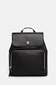 Ruksak Tommy Hilfiger imitácia kože čierna AW0AW16688