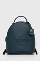 Love Moschino plecak skórzany skóra licowa turkusowy JC4116PP1L