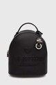 Шкіряний рюкзак Love Moschino лицьова шкіра чорний JC4116PP1L