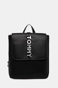 Ruksak Tommy Jeans imitácia kože čierna AW0AW16506