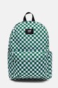 Vans ghiozdan copii OLD SKOOL GROM CHECK BACKPACK incape in A4 verde VN000J3KJ5F1