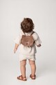 Donsje rucsac din piele pentru copii Kapi Classic Backpack Bear nu incape in A4 maro 5005003.