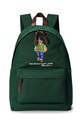 Bavlnený batoh Polo Ralph Lauren potlač zelená 405945885