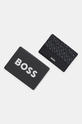 Шкіряний чохол на банківські карти BOSS чорний 50529531