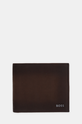 Кожен портфейл BOSS гладка кожа кафяв 50529583