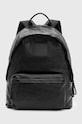 Kožni ruksak AllSaints CARABINER BACKPACK Planet friendly crna M164XB