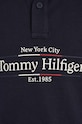 Детское хлопковое поло Tommy Hilfiger тёмно-синий KB0KB09025.9BYH.128.176