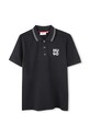 HUGO polo bambino tessuto elasticizzato nero G00159.114.150
