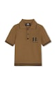 Karl Lagerfeld tricouri polo din bumbac pentru copii Z30246.162.174 maro AW24