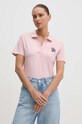 Tommy Hilfiger tricou polo roz WW0WW42607