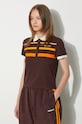 adidas Originals cotton polo shirt 80s Slim JC6175 brown