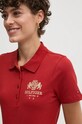 Polo tričko Tommy Hilfiger burgundské WW0WW43609