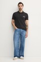 Calvin Klein Jeans tricou polo J30J325664 negru SS25
