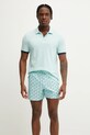 Vilebrequin polo in cotone PALATIN PLTAN100 turchese SS25