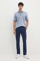 BOSS polo bawełniane 50518563 niebieski AW24