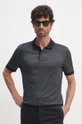 BOSS polo in cotone grigio 50518877