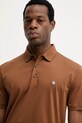BOSS polo bawełniane brązowy 50520297