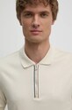 BOSS polo de bumbac bej 50521118