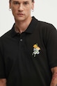 Бавовняне поло HUGO чорний 50517409