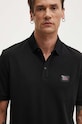 Βαμβακερό μπλουζάκι πόλο HUGO μαύρο 50528173