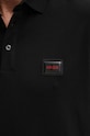 Βαμβακερό μπλουζάκι πόλο HUGO 50528173 μαύρο