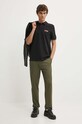 Памучна тениска с яка HUGO 50516651 черен AW24