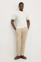 Βαμβακερό μπλουζάκι πόλο Polo Ralph Lauren μπεζ