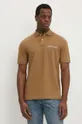 hnedá Bavlnené polo tričko Polo Ralph Lauren