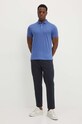 Бавовняне поло Polo Ralph Lauren 710713130 блакитний AW24