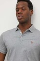 Odzież Polo Ralph Lauren polo bawełniane 710713130 szary