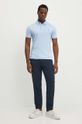 Pamučna polo majica Polo Ralph Lauren 710713130 plava AW24