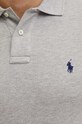 Bavlněné polo tričko Polo Ralph Lauren šedá 710795080