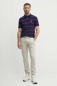 Polo Ralph Lauren polo bawełniane 710941433 granatowy AW24