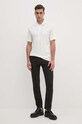 Armani Exchange polo de bumbac 6DZFLC.ZJM5Z alb AW24