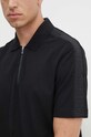 Armani Exchange polo bawełniane 6DZFLC.ZJM5Z czarny